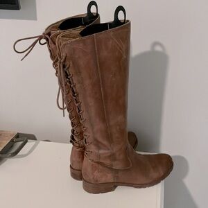 Cognac Riding boots. Size 10.